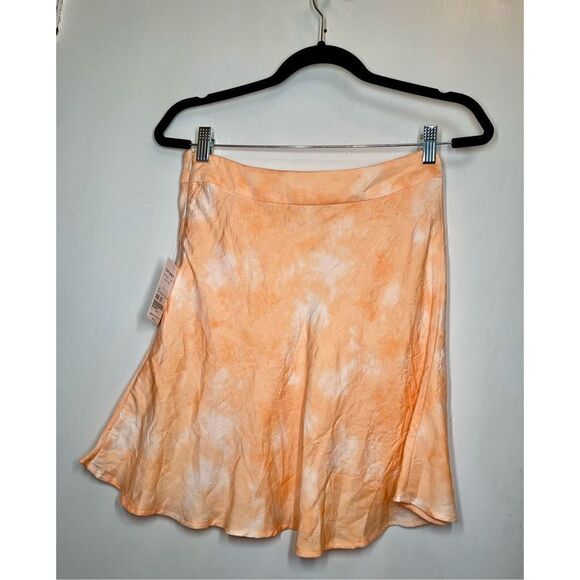 Free People Women's Martine Flirt Tie Dye Skirt in Peach Combo size 6 NWT - Picture 13 of 14